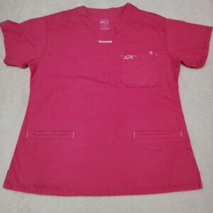 Iguana Med Scrub Set Pink Size Small, Used